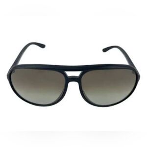 Prada Black Matte Aviator Pilot Sunglasses